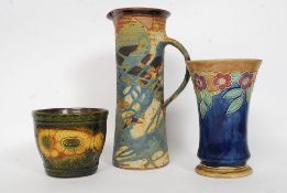 An early 20th century Royal Doulton painted vase,