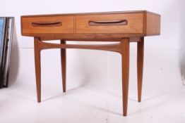 A G-Plan 1970's teak console table - writing desk.
