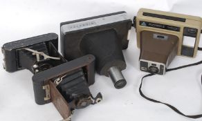 A Group of cameras to include a Coronet folding, a Kodak No 2 Automatic folding brownie,