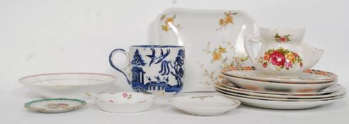 A collection of ceramics to include cups, saucers, plates etc Limoges, Doulton,