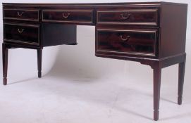 A 1970's Beithcraft retro dressing table - desk raised on square tapering legs with a series of