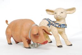 A vintage 1950's Advertising figurine of a lamp with notation for Lamtex together with an