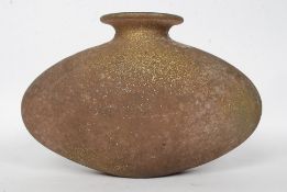 An unusual decorative possibly French made moulded studio glass vase,