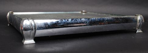 A good Edwardian / mid-century mirrored top silver plated wedding cake stand,