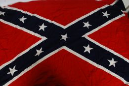 A vintage style Confederate / Southern flag bearing makers stamp for Reliance 87x142cm