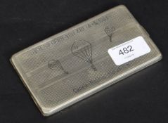 A German paratroopers cigarette case believed to be from the crete campaign May 1941.