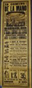 A rare believed c1880 Victorian American ' Prof. De La Mano ' Illusionist & Humorist poster.