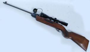 A chinese made break action air rifle complete with scope and carry bag