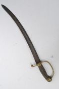 A 19th century Officers cavalry short sw