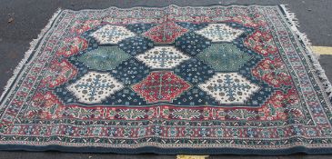 An antique style 20th century woven red,