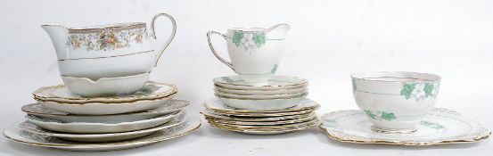 A collection of assorted mixed china - m