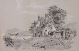 J.O.S Bailey Feb 1899. Framed and glazed