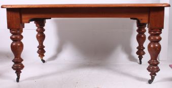 A large Victorian mahogany library table