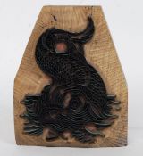 A late Victorian printers block depictin