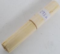 A 19th century Chinese bone  paper scrol