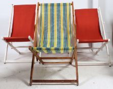A collection of 4 mid century folding de