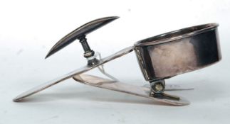 An Asprey`s silver plated Cigar Holder a