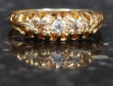 A ladies 18ct gold,diamond and topaz rin