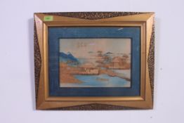 A mid 20th century Chinese cork diorama