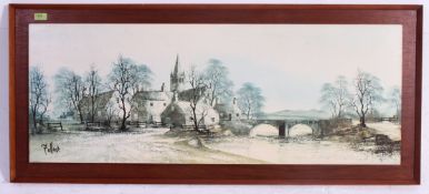 FOLLAND; An original large retro framed