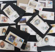A collection of first day covers dating from the later part of the 20th century