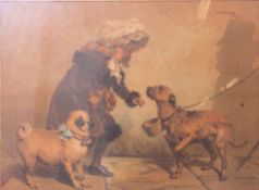 After Charles Burton Barber. A framed an