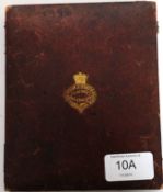 A 19th century half plate daguerreotype of a familiy group set in burgandy morocco leather case.