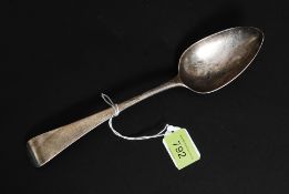 A silver hallmarked Georgian table spoon by George Wintle 1809 - date Letter O.
