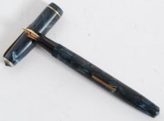 A vintage 20th century Boots ' Chatsworth ' ? lever fill fountain pen with 14ct gold nib.