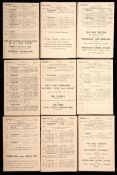 Nine Wimbledon greyhound racecards featuring ''Mick The Miller'', i) 10.10.29 International ii) 20.
