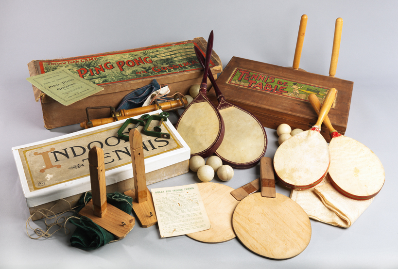 Three boxed table tennis sets, i) INDOOR TENNIS (Palace Series), a rather basic set, with plain