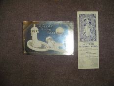 A 1913 Scottish Widows' Fund Mutual Life Assurance Society aide-memoire featuring a design by Walter