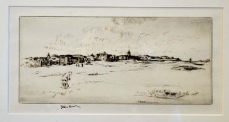Stuart Brown^ H J - Original dry point etching titled 