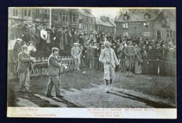 Tom Morris - St Andrews golfing postcard - titled 
