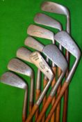 7x various irons and 3x putters to incl Anderson 