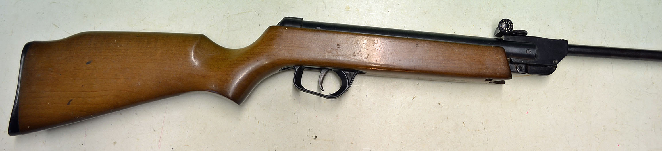 ASI Sniper .22 air rifle with wooden stock model number 177749^ plastic recoil pad^ slight wear - Image 2 of 2