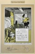 Crombie^ Charles - 4x unusual Crombie coloured prints all with cameo figures to the mounts titled 