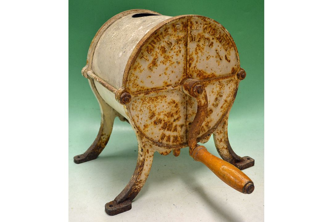 Rare cast-iron Victorian'Automatic Tennis Ball Cleaner' manufactured by "H. J. Gray & Sons Ltd.
