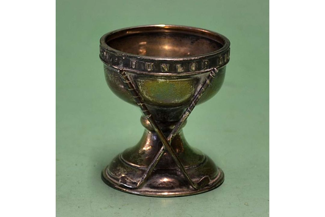 Dunlop Golf Ball Hole in One Souvenir silver trophy - made by Elkington & Co and hallmarked