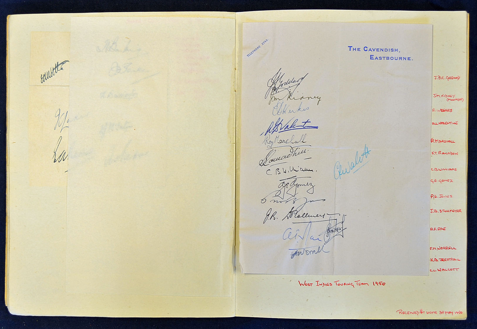 Very interesting Scrapbook of autographs relating to cricket football and rugby^ majority are - Image 3 of 3