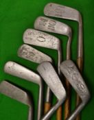 8x assorted  putters including a very bent neck 