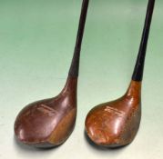 2 early plastic coated steel shafted woods c1930 to incl a Jack White Imported Model 
