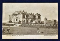 Tom Morris St Andrews golfing postcard - titled 