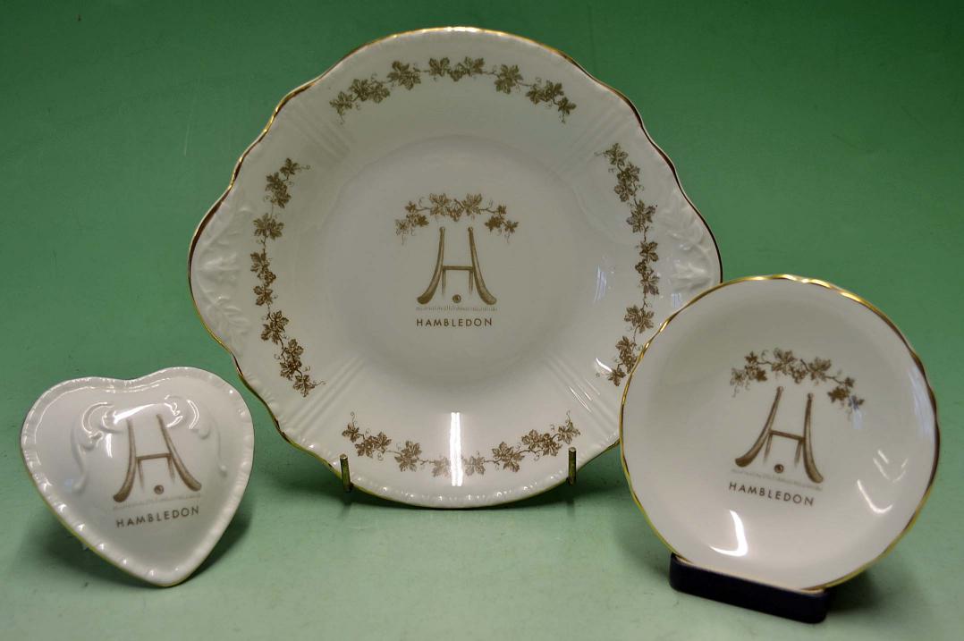 Collection of Royal Grafton Hambledon Cricket Club bone china (3) - to include a large bowl 8.5"