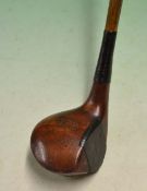 Tom Gallop stained persimmon patent spoon with a'Confidus' style brass sole plate^  with full