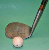 Lockwood Brown Giant niblick - the head measures 3.5