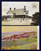 2x scarce Railway golfing postcards to incl London & North Western RY 