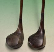 2x J A Steer Blackpool medium socket head brassies - to include one with a fibre face insert^ both