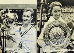1962 Sportmans Diary signed by Wimbledon Champions R Laver and Angela Mortimer printed and published