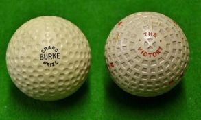 2x unused early rubber core balls to incl Burke 